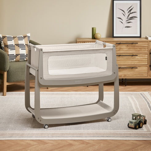 SnuzPod5 Sidecar Bed, Pebble
