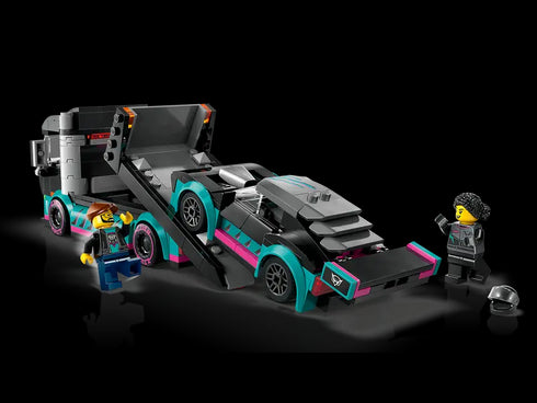 Racing car and car transporter 60406