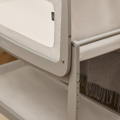 SnuzPod5 Sidecar Bed, Pebble