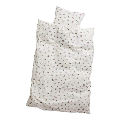 Forest Junior duvet cover set, dusty rose