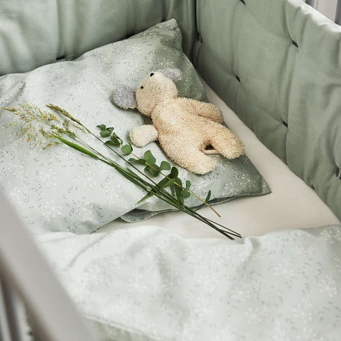 Meadow Junior duvet cover set, sage green