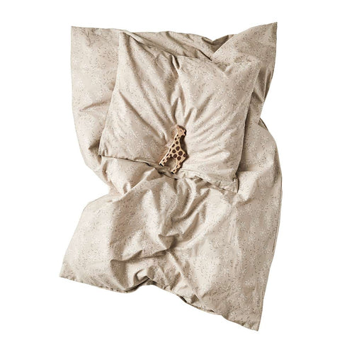 Meadow Junior duvet cover set, cappuccino
