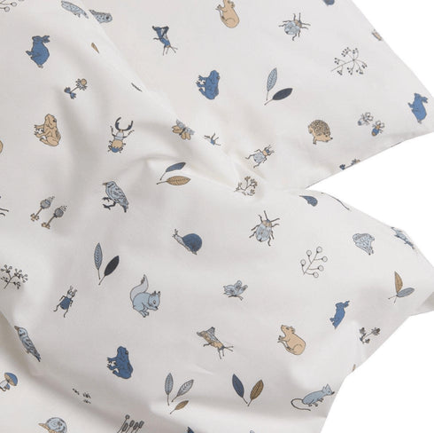 Forest Baby duvet cover set, dusty blue
