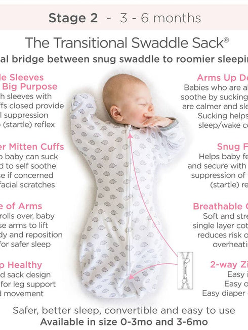 Transitional Swaddle Sack Swaddle sack, hedgehog