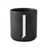 Porcelain letter mug, black